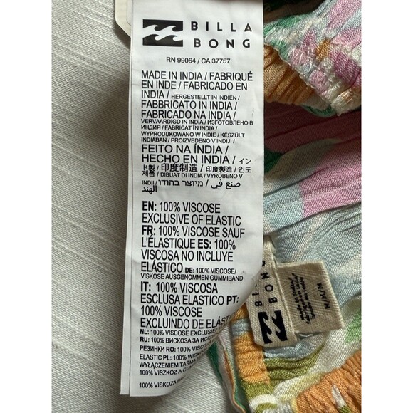 Billabong Sunkissed Cropped Cami Top Sz Medium New - Picture 7 of 7